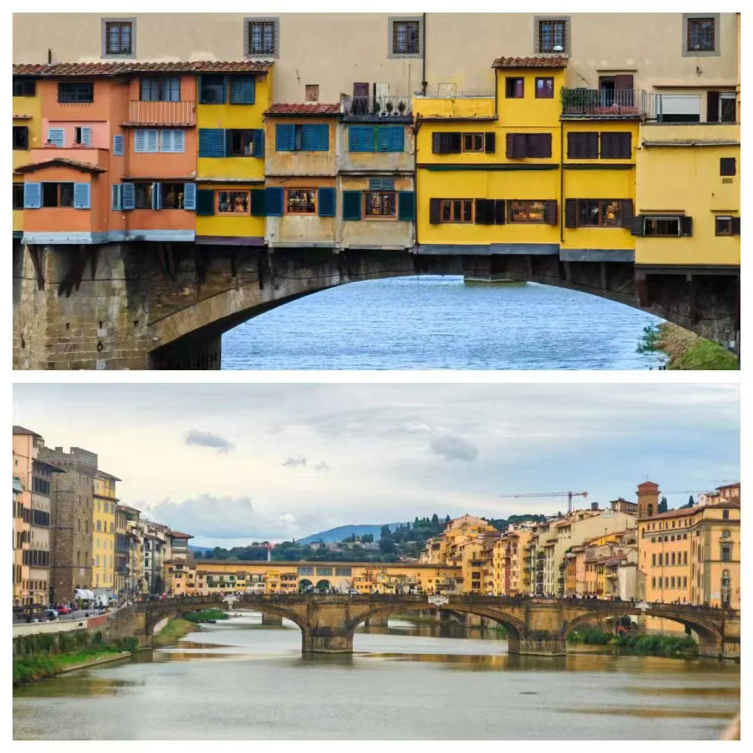 Ponte Vecchio and the Arno river, Italy