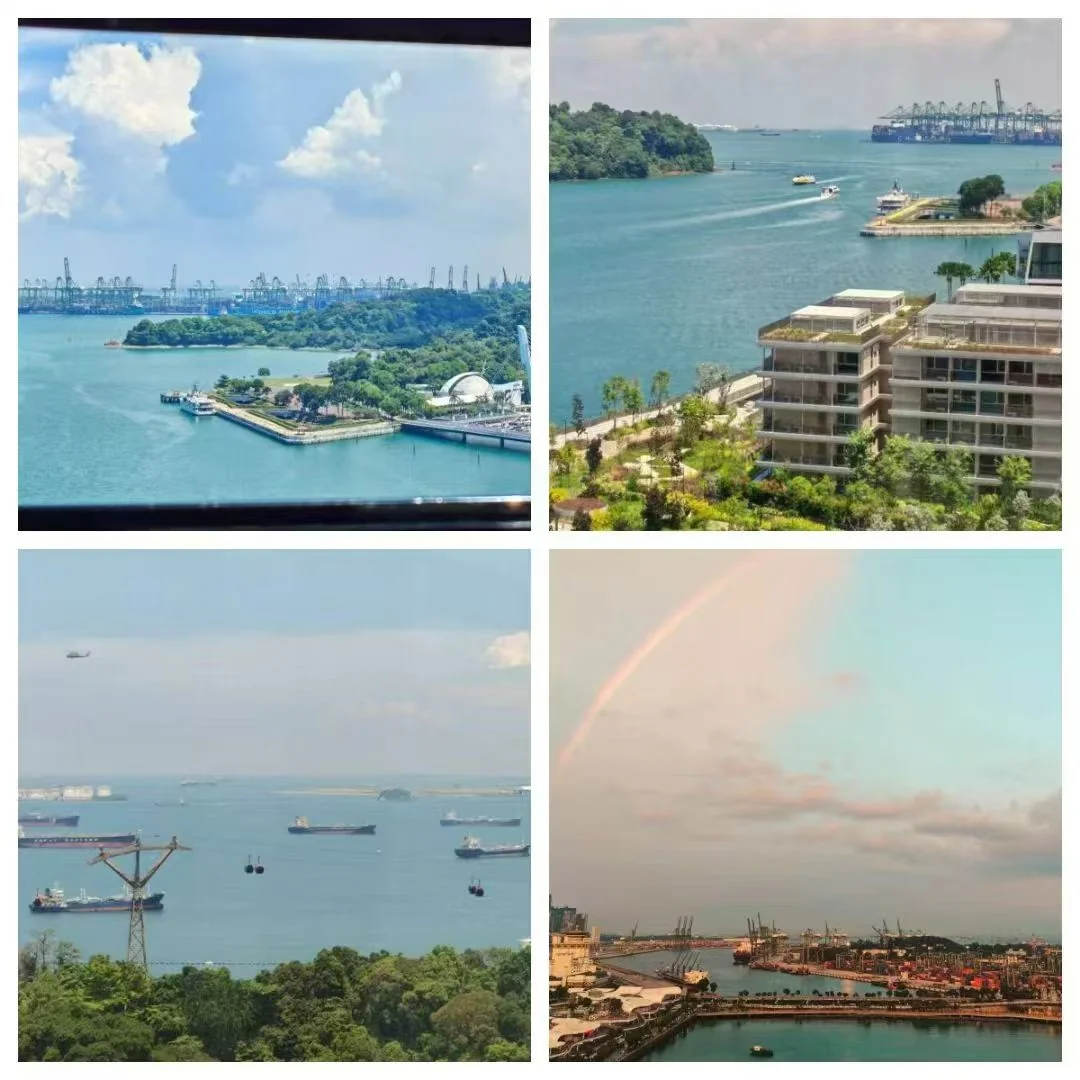 Singapore coastline views