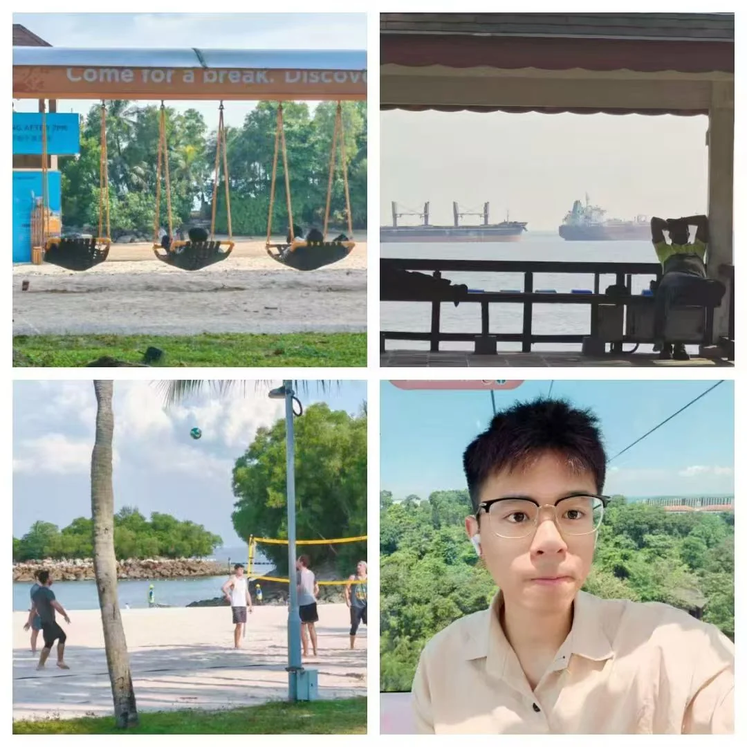 Beach swings and seaside in Singapore